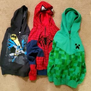 Boys zip up hoodies